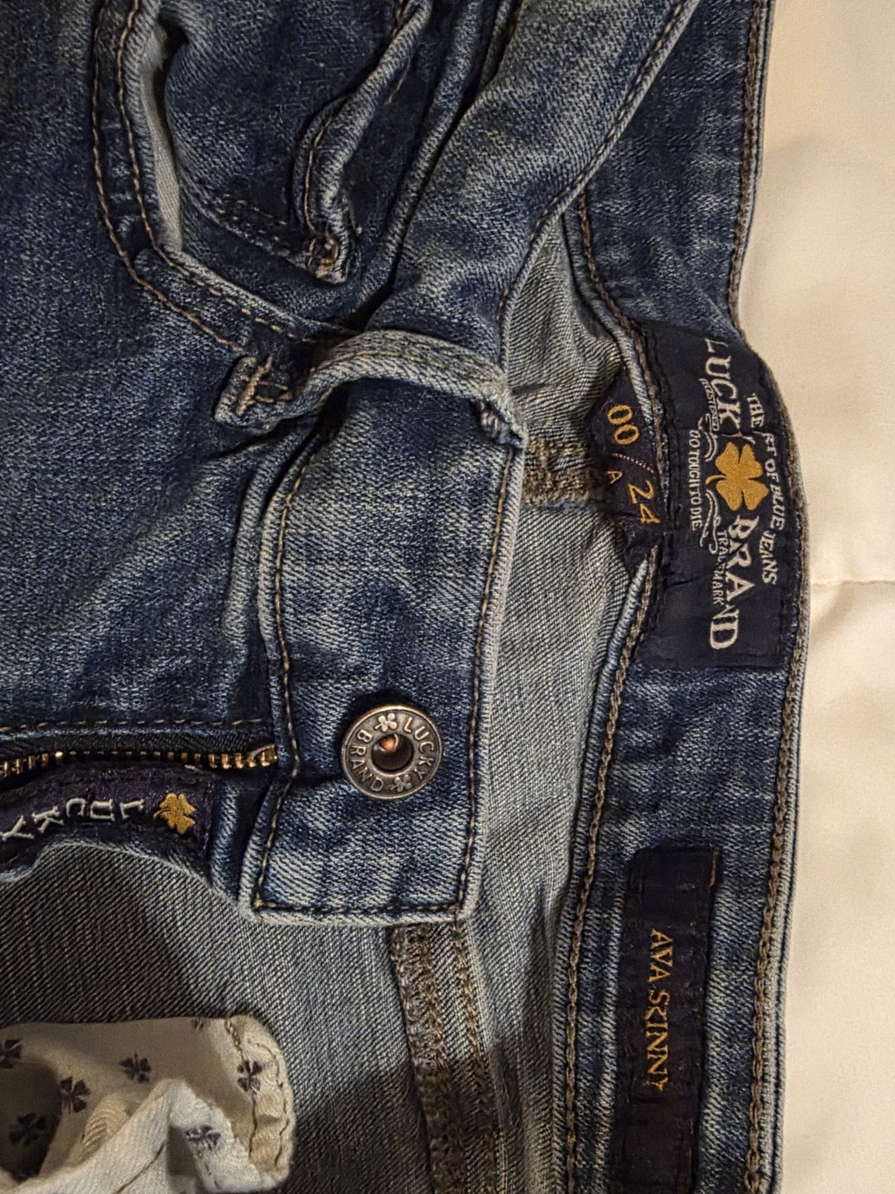 Lucky Brand Ava Skinny Jeans - Blue Denim